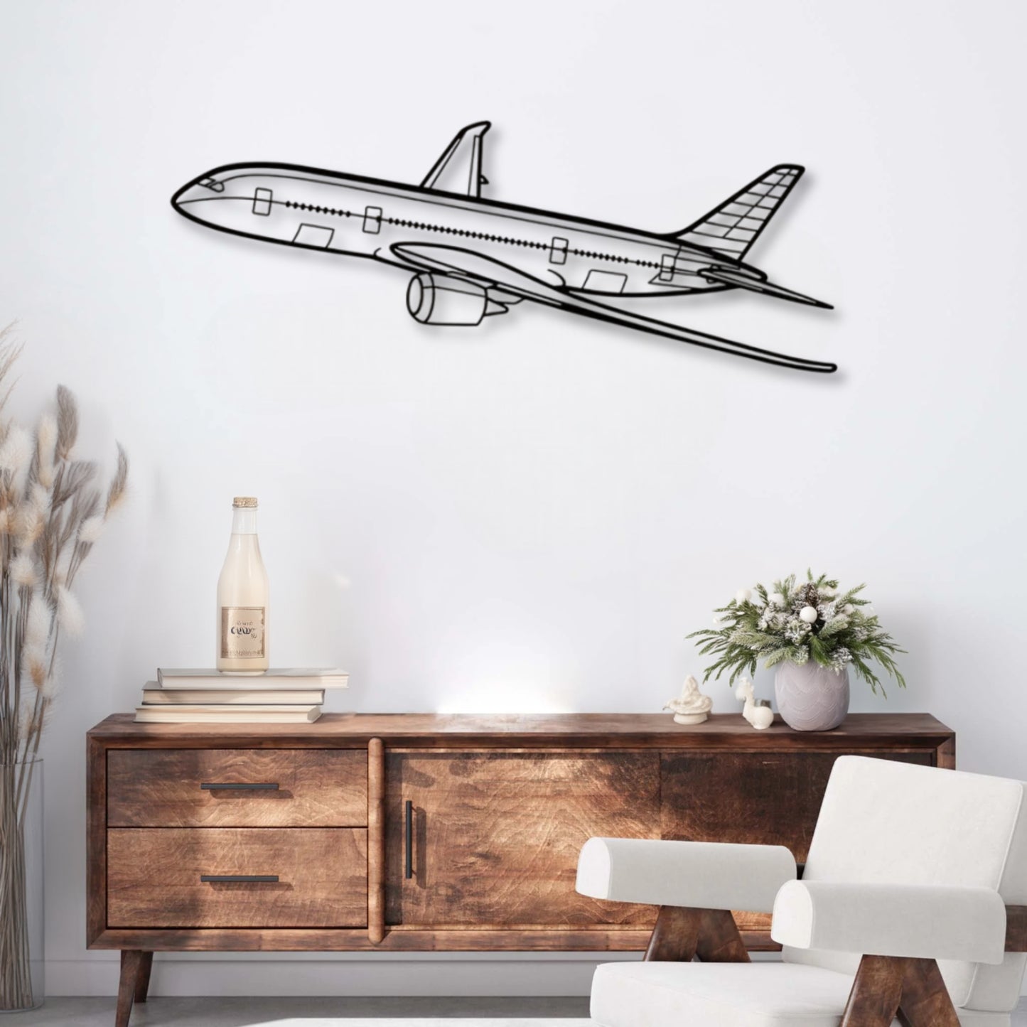 Décoration murale métal Avion Boeing 787
