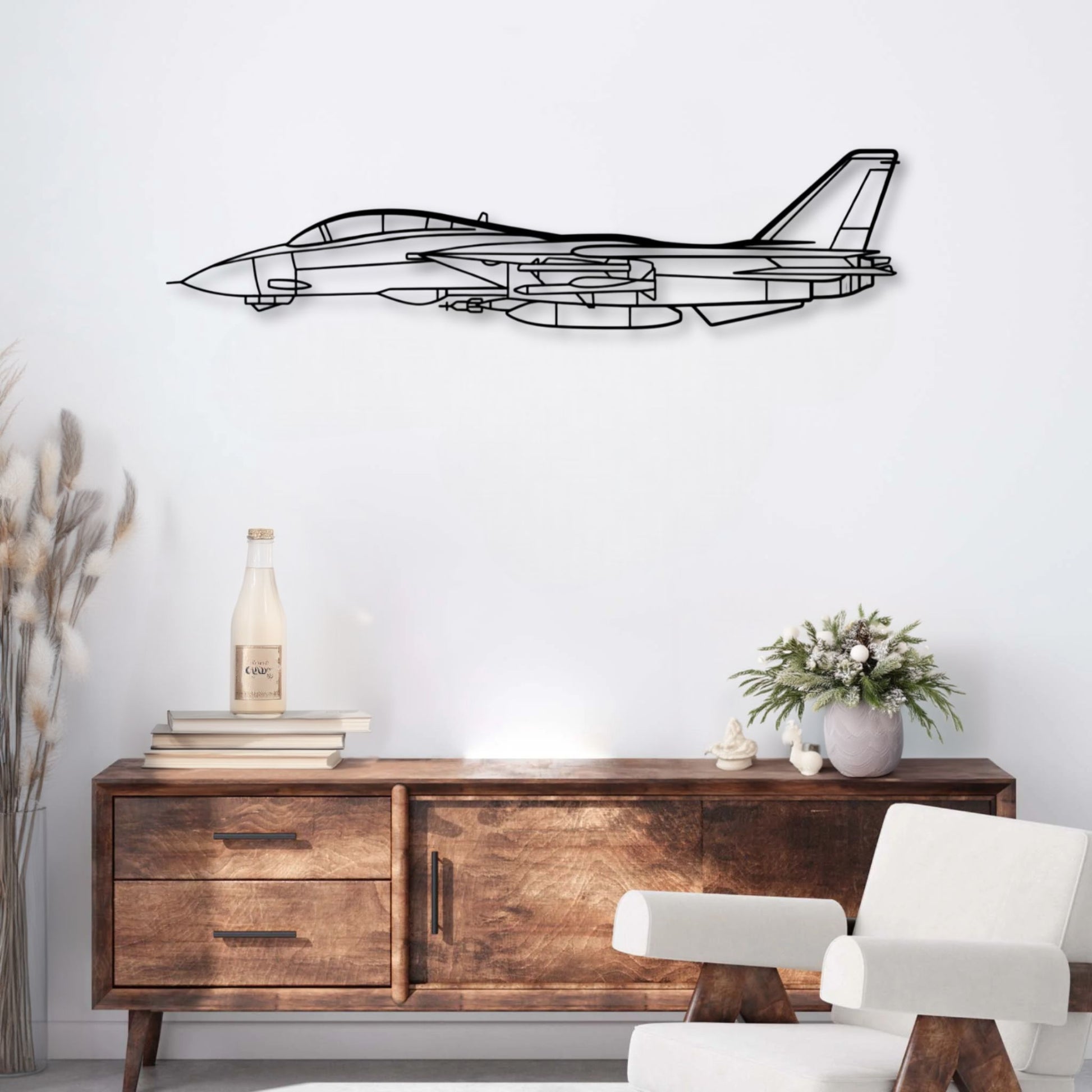 Décoration murale métal Avion Grumman F-14 Tomcat Precision