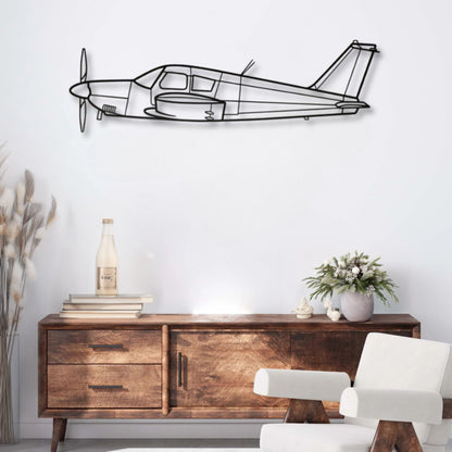 Décoration murale métal Avion Piper PA-28 Cherokee Precision