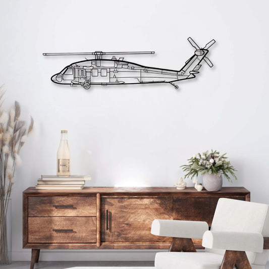 Décoration murale métal Hélicoptère Sikorsky UH-60 Black Hawk Precision