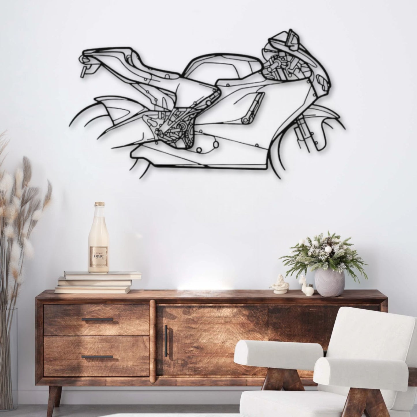 Décoration murale métal Moto Ducati Desmosedici GP8 (2008) PrecisionMetal