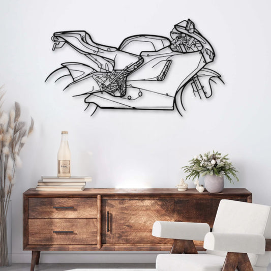 Décoration murale métal Moto Ducati Desmosedici GP8 (2008) PrecisionMetal