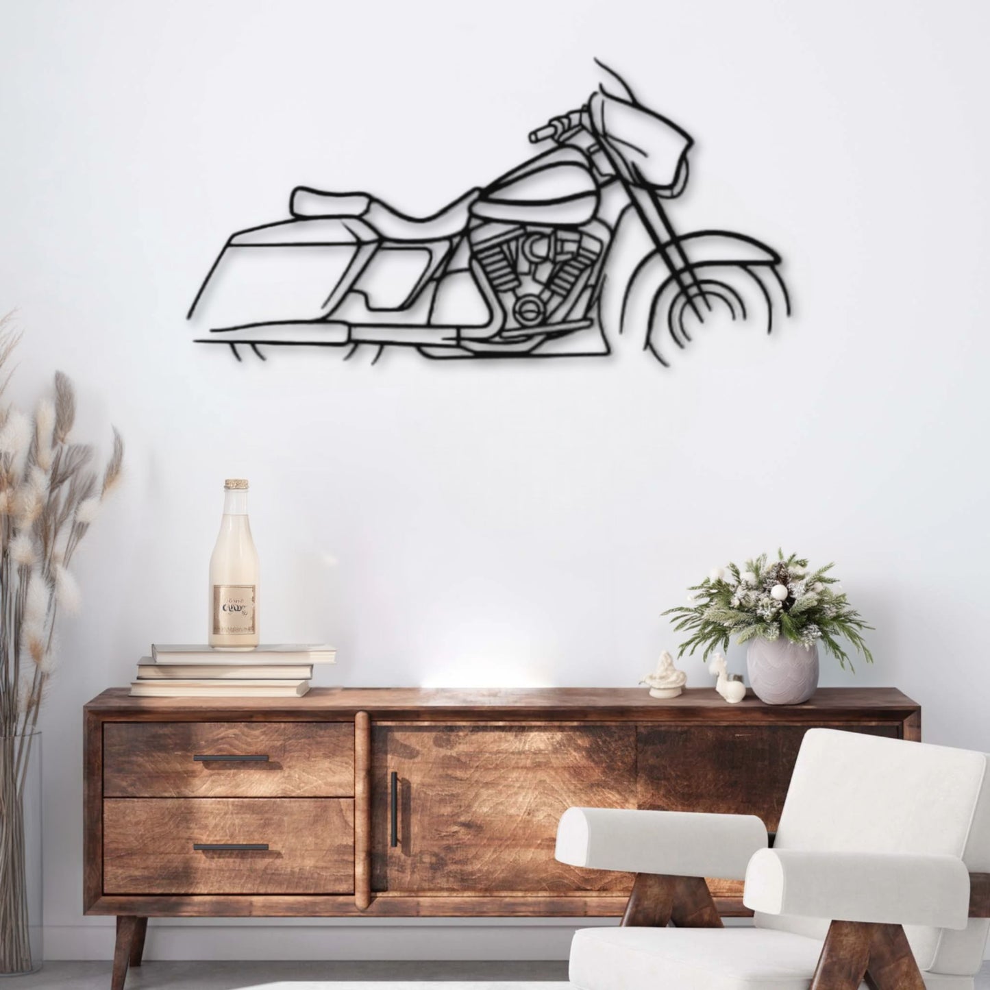 Décoration murale métal Moto Harley-Davidson Street Glide PrecisionMetal