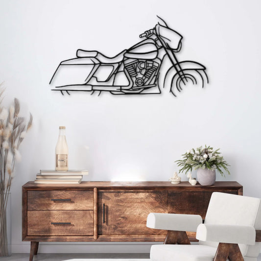 Décoration murale métal Moto Harley-Davidson Street Glide PrecisionMetal