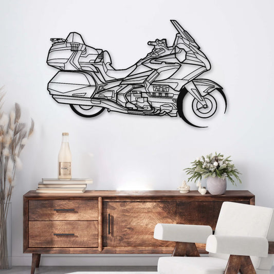 Décoration murale métal Moto Honda Gold Wing PrecisionMetal