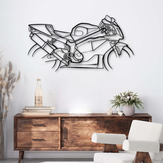 Décoration murale métal Moto Honda RC51 (2000) PrecisionMetal