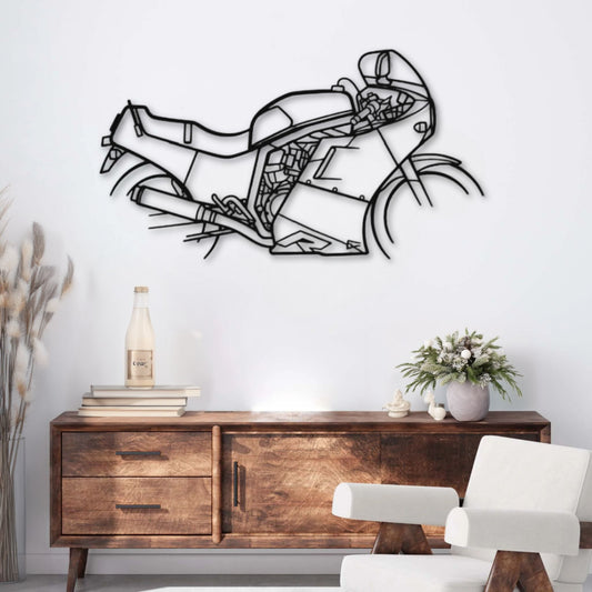 Décoration murale métal Moto Suzuki GSX-R 750 (1986) PrecisionMetal