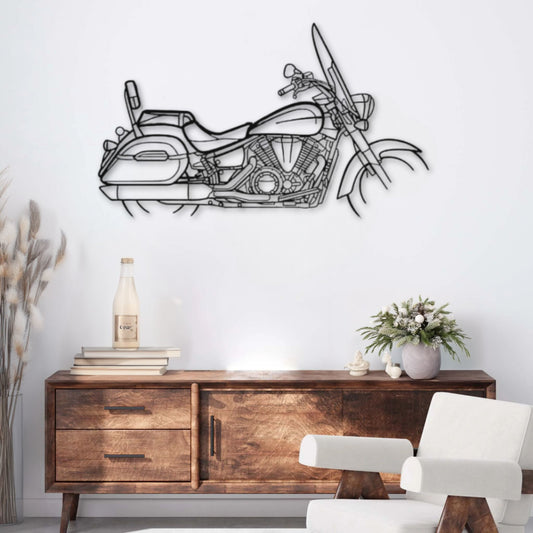Décoration murale métal Moto Yamaha V-Star 1300 Tourer PrecisionMetal