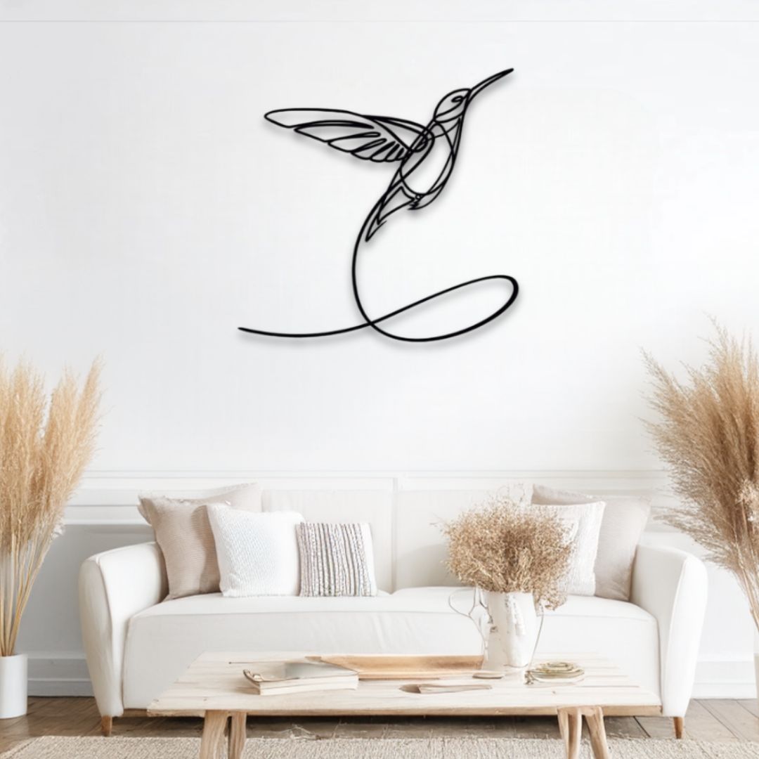 Décoration murale métal Oiseau déco