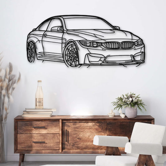Décoration murale métal Voiture BMW M4 F82 PrecisionMetal