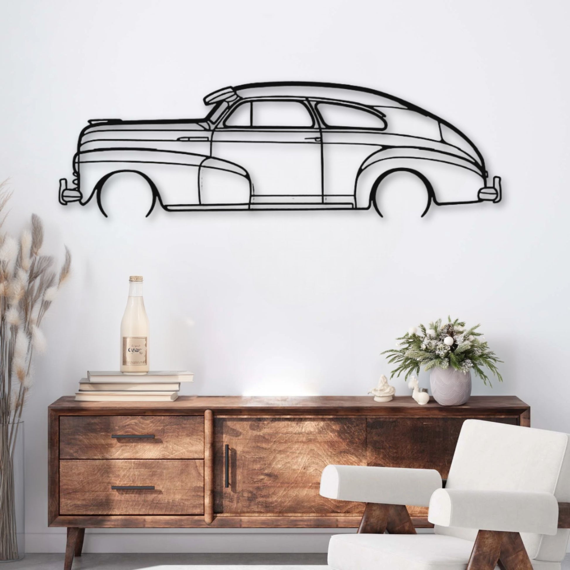 Décoration murale métal Voiture Chevrolet Fleetline (1947) PrecisionMetal