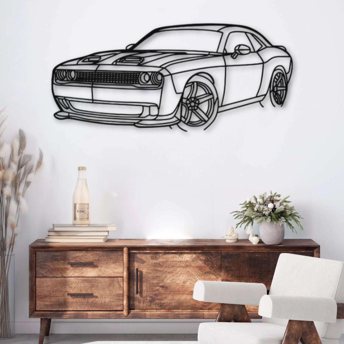 Décoration murale métal Voiture Dodge Challenger SRT 2023 PrecisionMetal