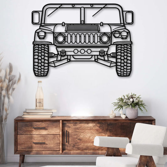 Décoration murale métal Voiture Hummer H1 PrecisionMetal