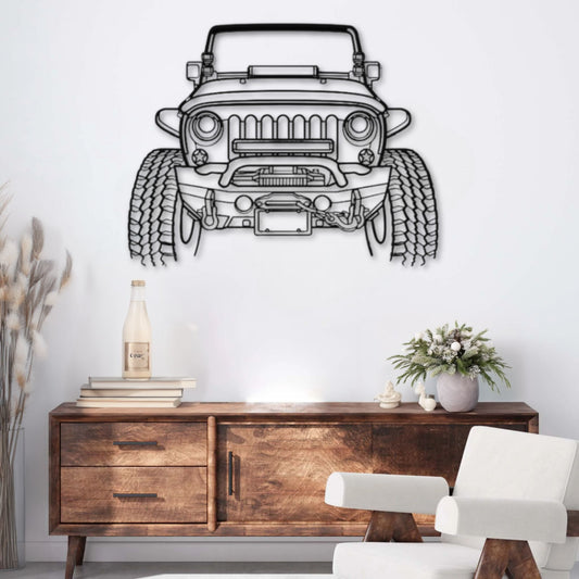 Décoration murale métal Voiture Jeep Wrangler Offroad PrecisionMetal
