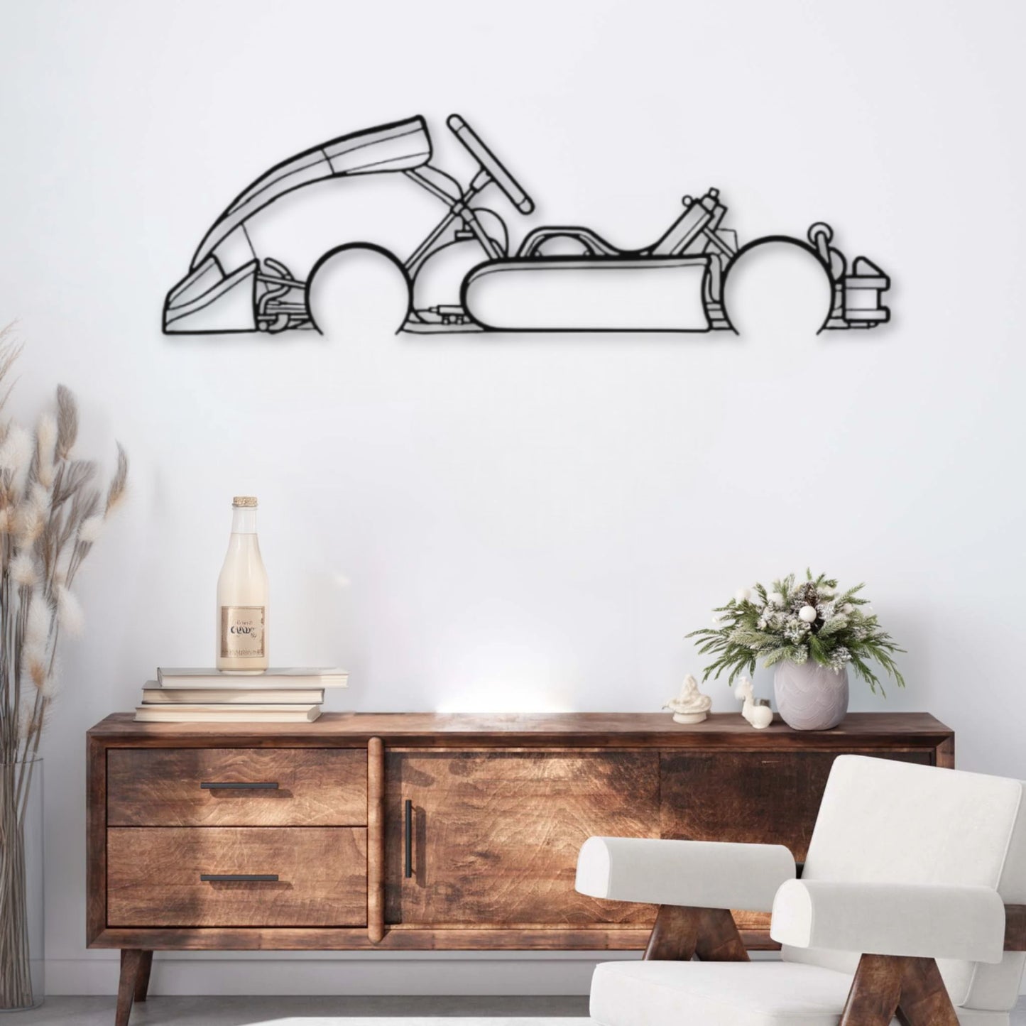 Décoration murale métal Voiture Junior Kart PrecisionMetal
