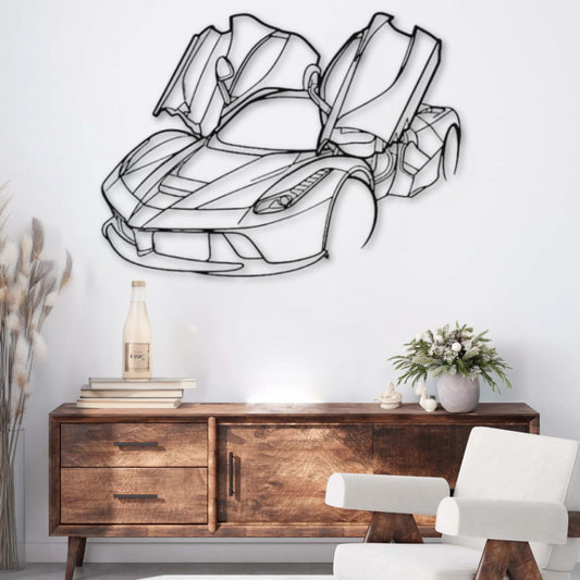 Décoration murale métal Voiture LaFerrari PrecisionMetal