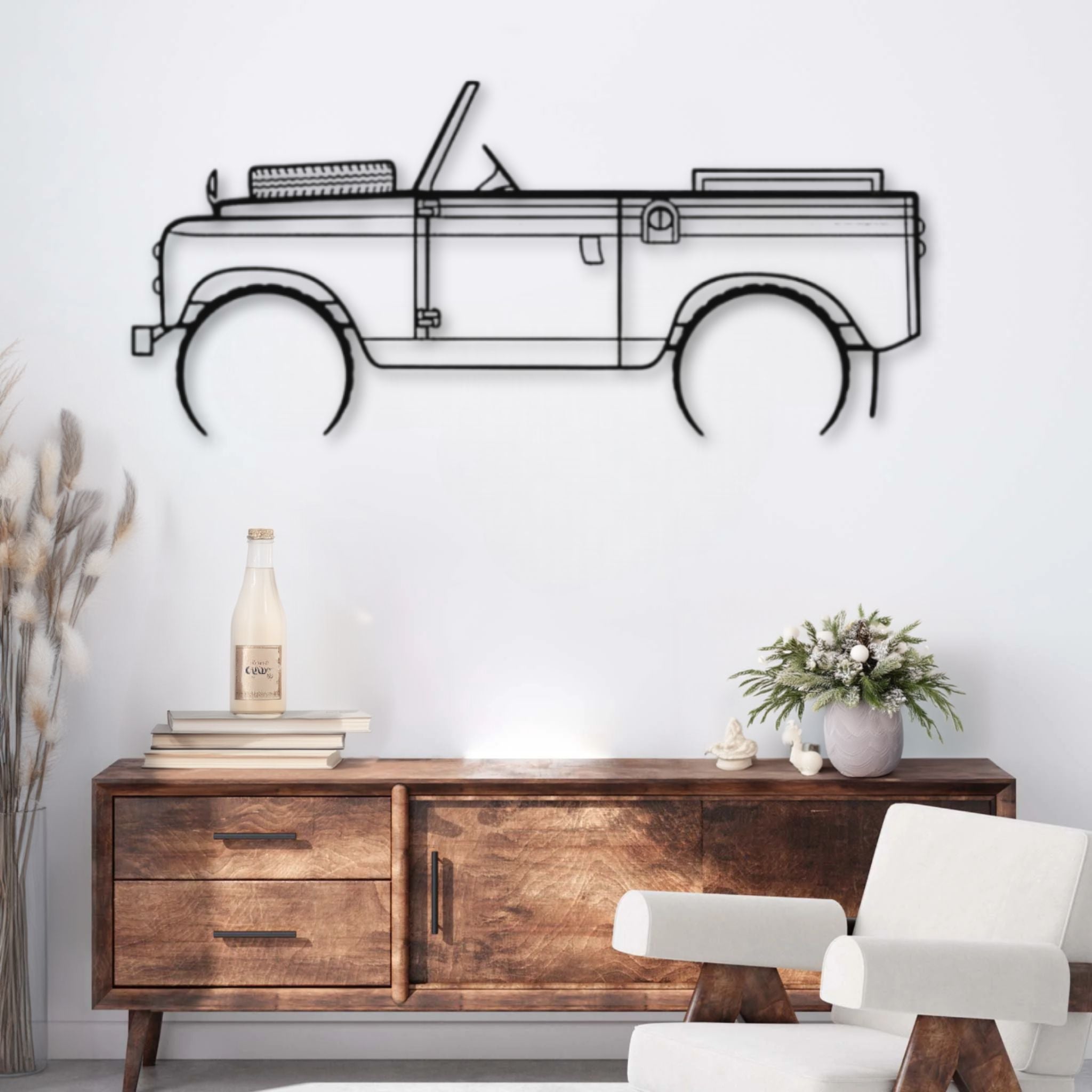 Land Rover Decoration Décoration murale métal Voiture : Land Rover Series IIA (1962 ...