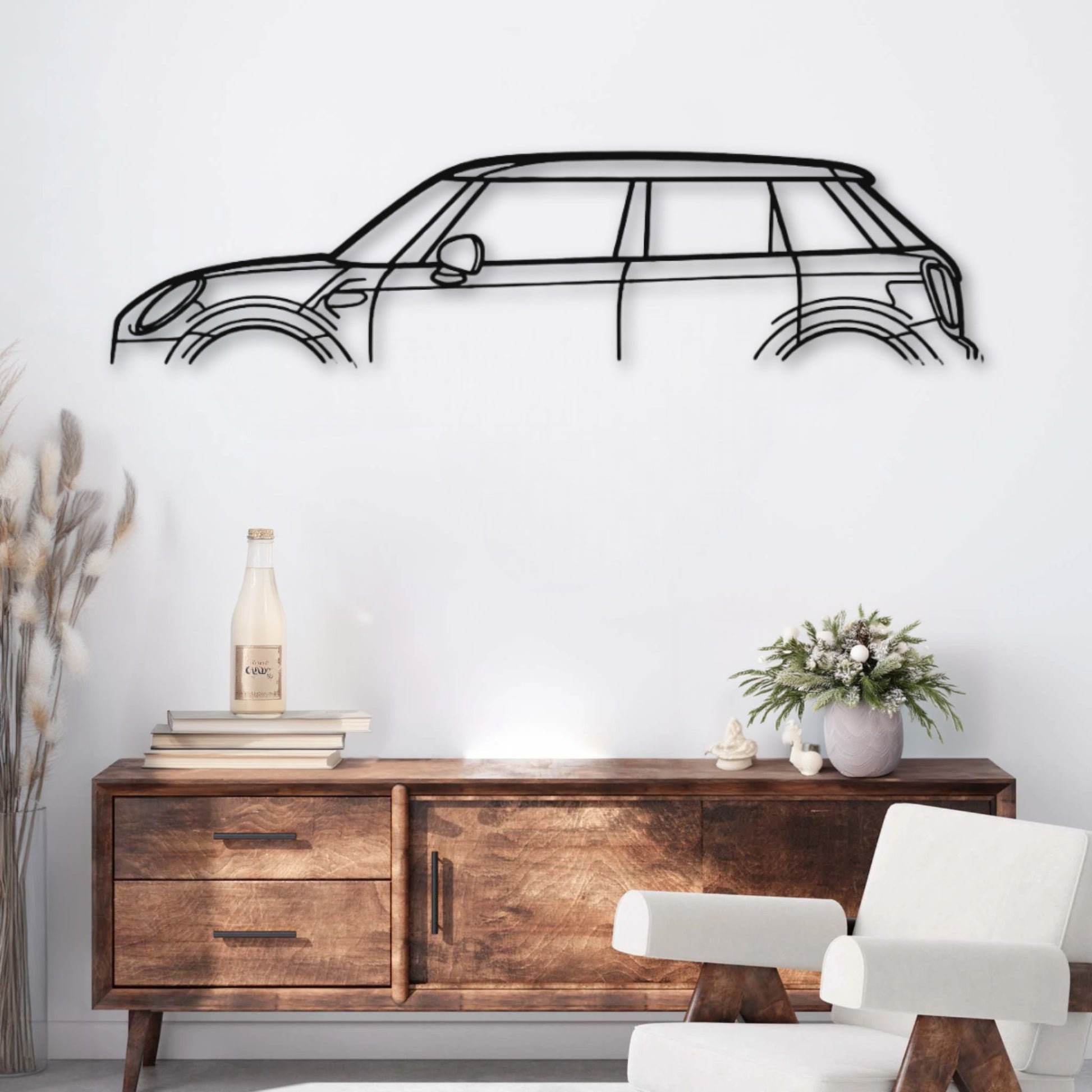 Décoration murale métal Voiture Mini Cooper (2018) PrecisionMetal