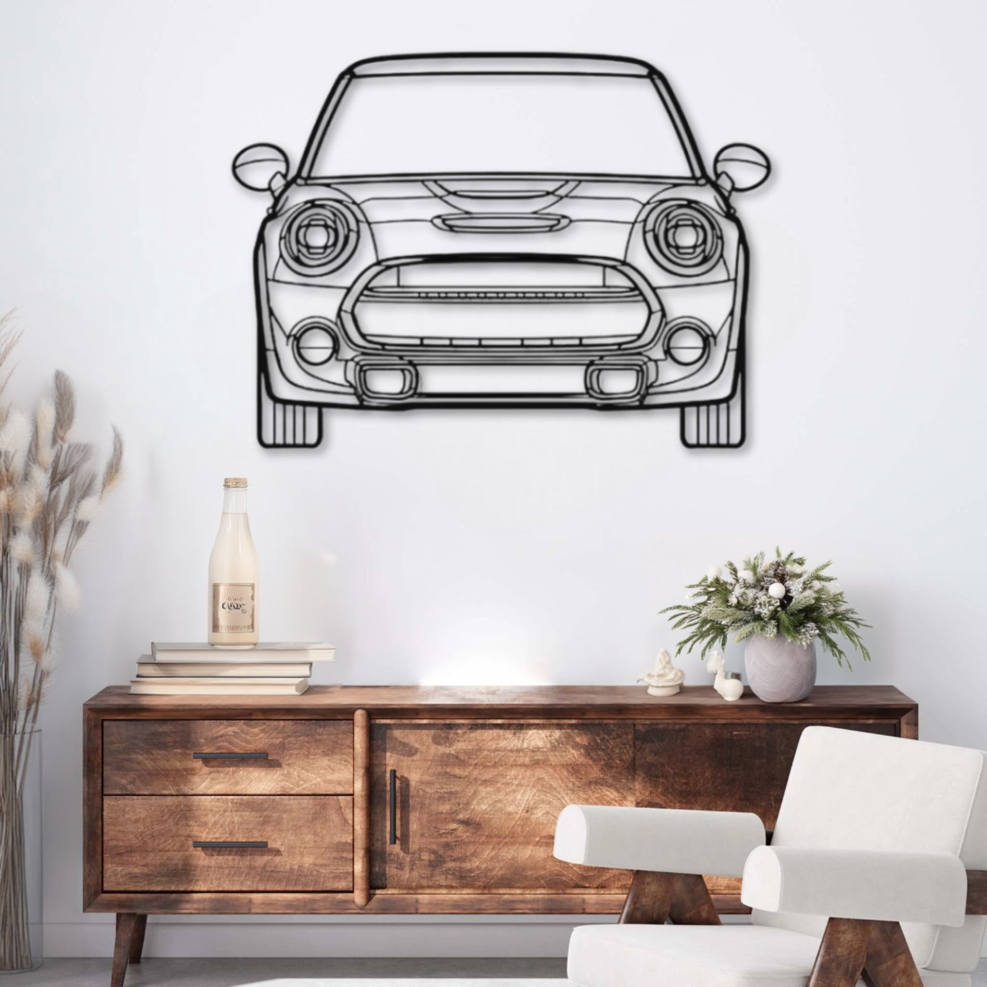 Décoration murale métal Voiture Mini Cooper (2021) PrecisionMetal