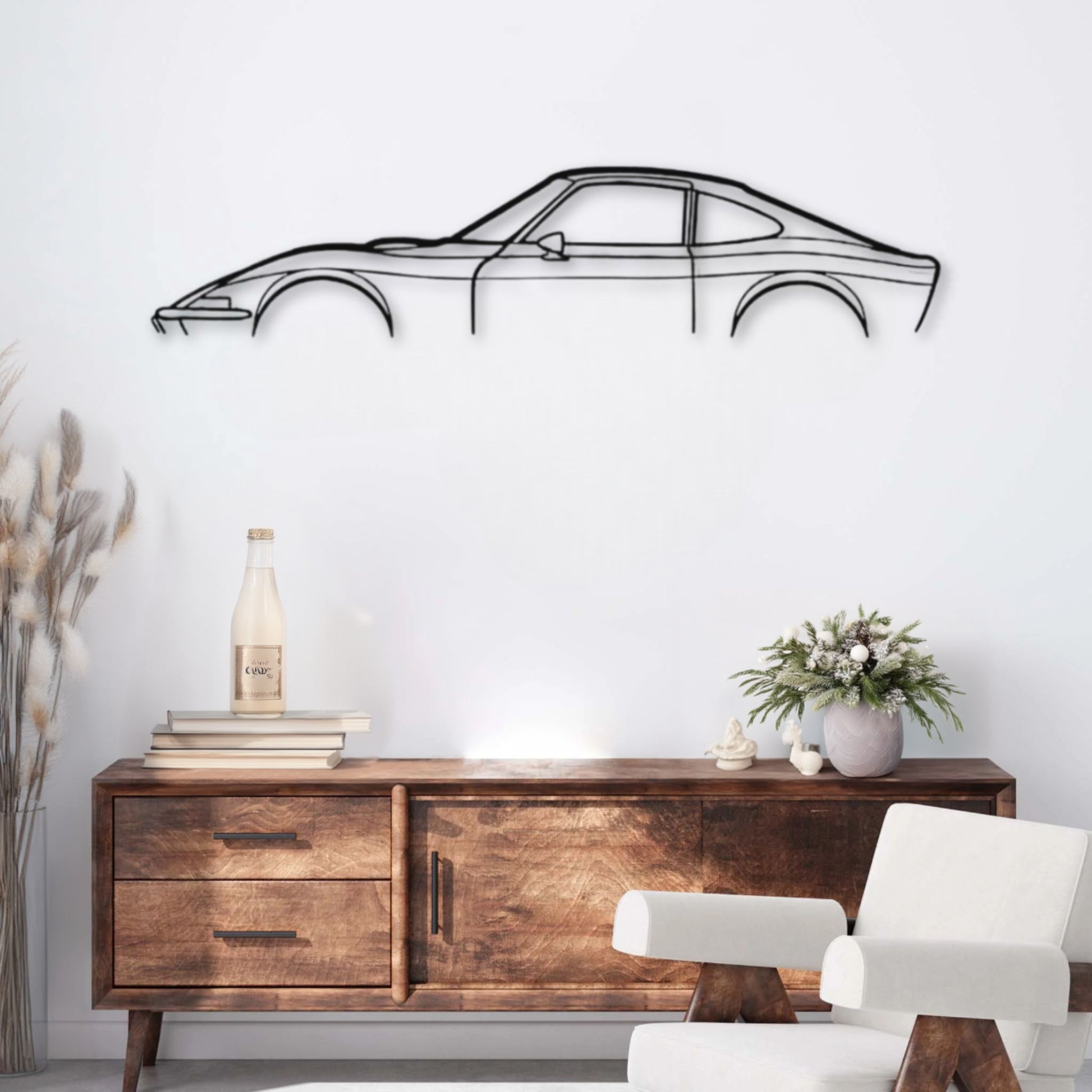 Décoration murale métal Voiture Opel GT 1970 (Classiques) PrecisionMetal