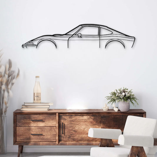 Décoration murale métal Voiture Opel GT 1970 (Classiques) PrecisionMetal