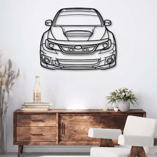 Décoration murale métal Voiture Subaru WRX STI (2012) PrecisionMetal