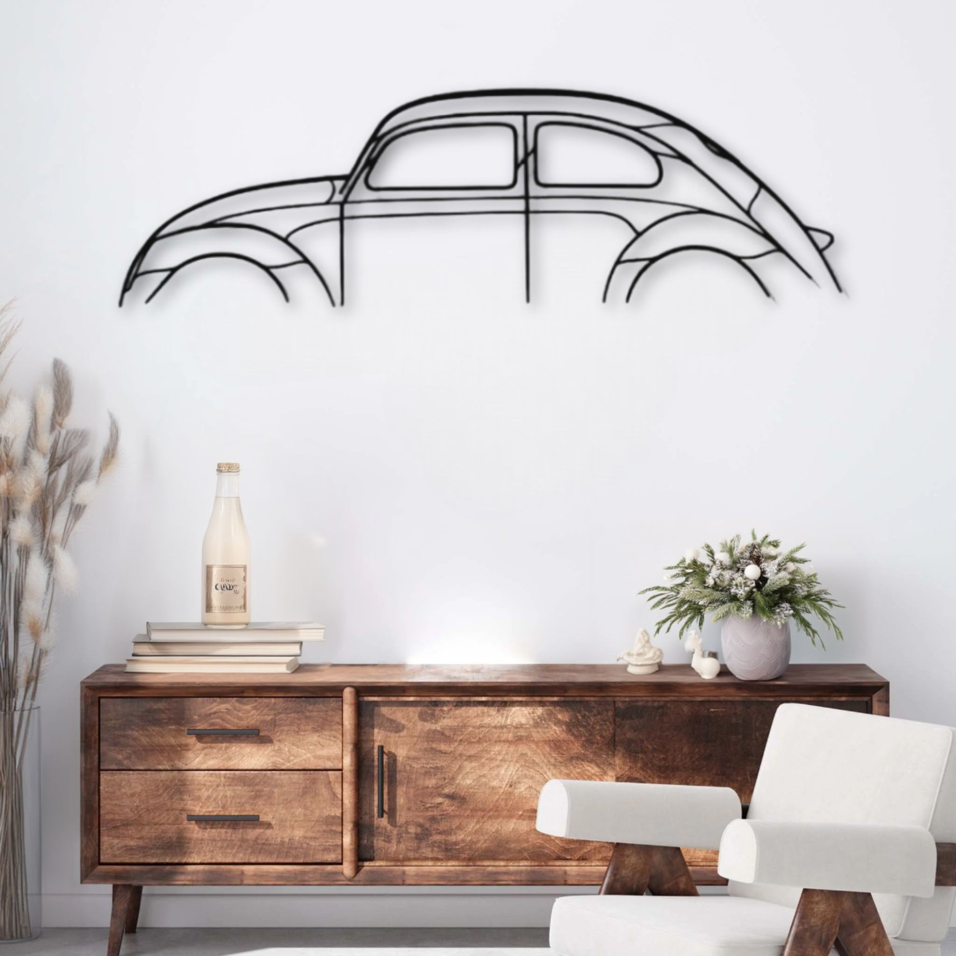 Décoration murale métal Voiture Volkswagen Beetle PrecisionMetal