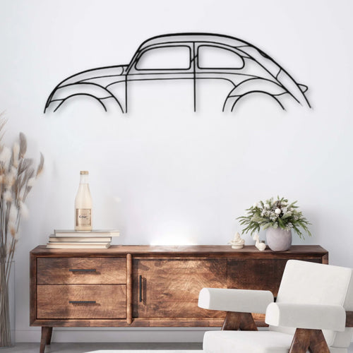 Décoration murale métal Voiture Volkswagen Beetle PrecisionMetal