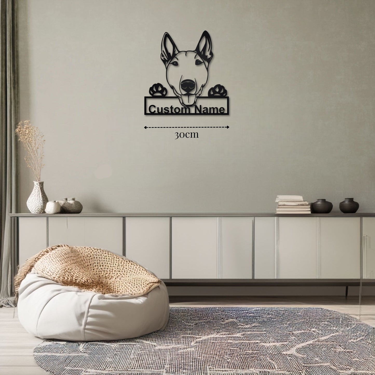Décoration Murale pour Chien Bull Terrier PrecisionMetal
