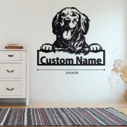 Décoration Murale pour Golden Retriever PrecisionMetal