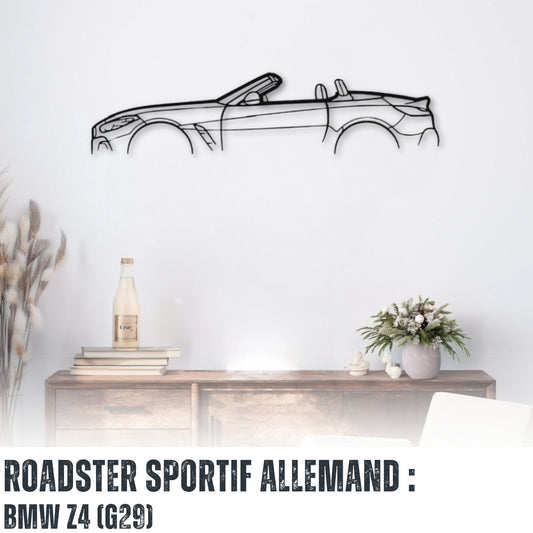 Décoration murale Voiture en métal BMW Z4 (G29)