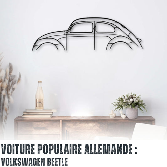 Décoration murale Voiture en métal Volkswagen Beetle