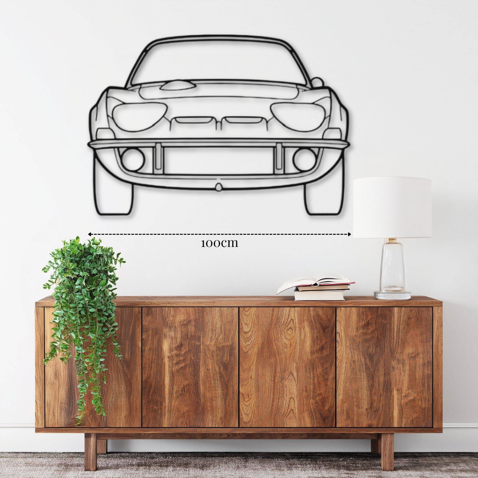 Décoration murale Voiture Opel GT 1970 (Vue avant)