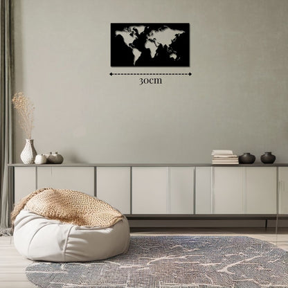 Petite Carte du Monde en Métal PrecisionMetal