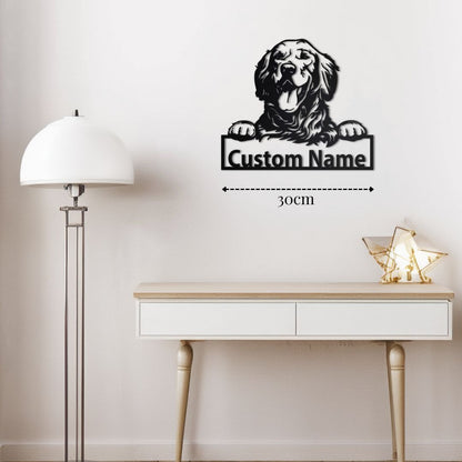 Petite Décoration Murale Golden Retriever PrecisionMetal