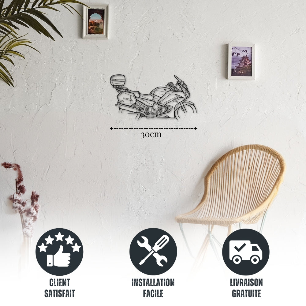 Petite décoration murale métal Moto Yamaha FJR1300
