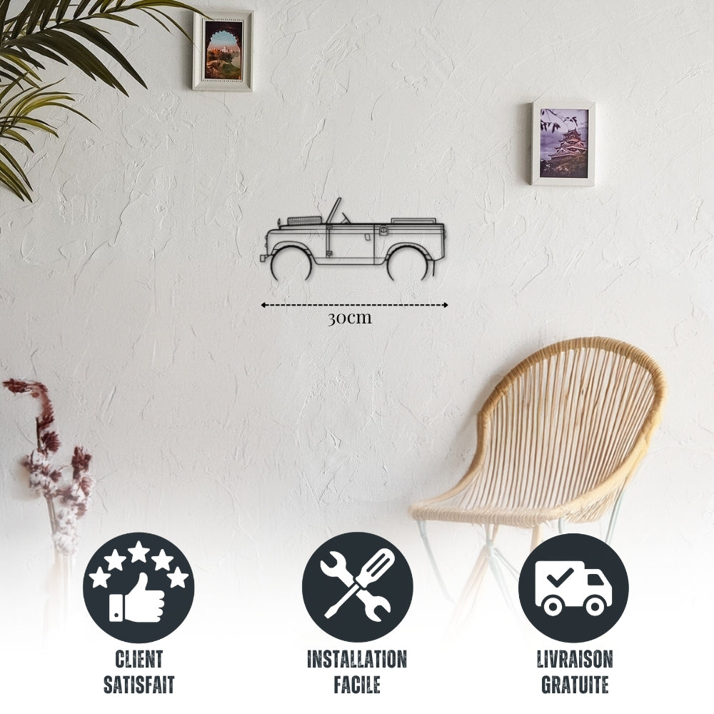 Land Rover Decoration Décoration murale métal Voiture : Land Rover Series IIA (1962 ...