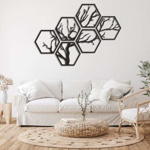 Photo sur hexagone : votre déco murale hexagonale
