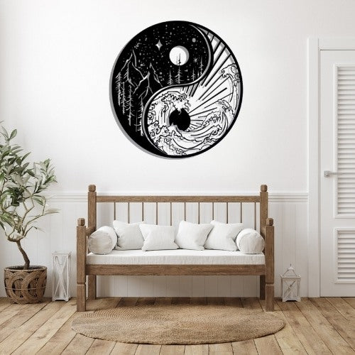 Déco Murale en Métal Montagne Design
