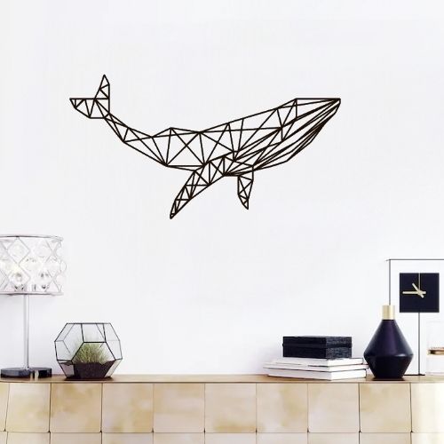 Décor Murale Baleine Géométrique