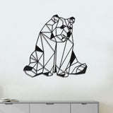 Décoration murale tête d'ours géométrique